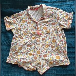 Duluth Trading Cotton Printmaker Pajama Set, size XL